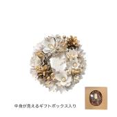 特価◎GREENHOUSE/CMナチュラルリースL スノーホワイトフラワー/CM1631
