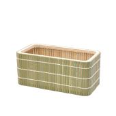 GREENHOUSE/NY竹林ポット スクエアL ブラウン/NY436-A-BR - 花材通販は