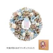 GREENHOUSE/ナチュラルリース L シフォンピンクブルー/5376-A - 花材