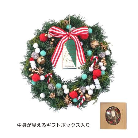 GREENHOUSE/CMナチュラルリースL ホームメイドクリスマス/CM1691-A