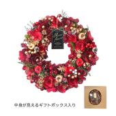 GREENHOUSE/CMナチュラルリースL ルージュクリスマス/CM1698-A - 花材