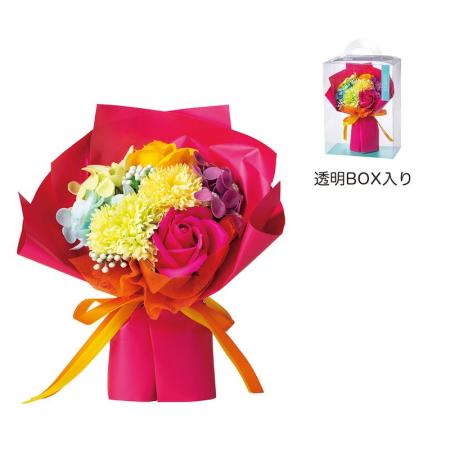 【ソープフラワー】GREENHOUSE/ビビッドソープフラワーブーケ ピンク/5568-PK