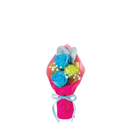 【ソープフラワー】GREENHOUSE/ミニソープフラワーブーケ ピンク/5578-PK