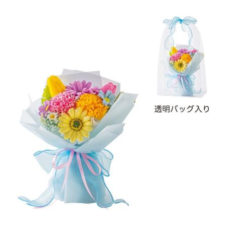 【ソープフラワー】GREENHOUSE/クリアバッグソープフラワー ブルー/5571-BL