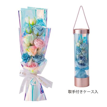 【ソープフラワー】GREENHOUSE/ロングソープフラワーブーケ ミックス/5579-MX