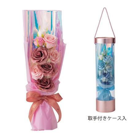 【ソープフラワー】GREENHOUSE/ロングソープフラワーブーケ ピンク/5579-PK