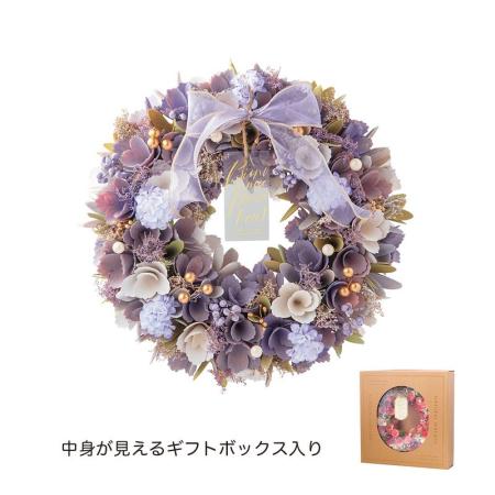 GREENHOUSE/ナチュラルリース L ラベンダーシフォン/5548-A