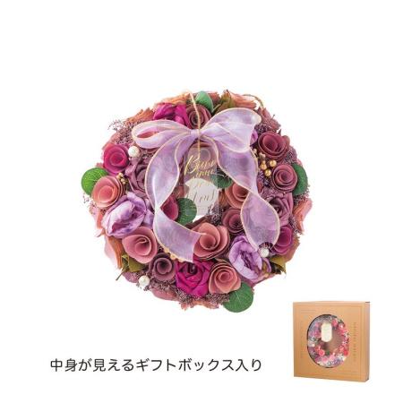 GREENHOUSE/ナチュラルリース M オペラモーヴ/5549-B