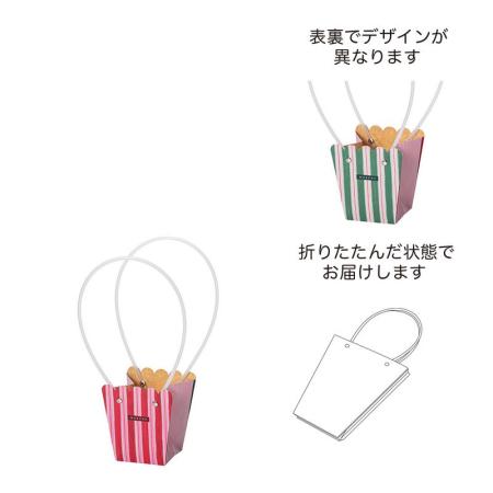 GREENHOUSE/マルシェバッグ S レッドグリーン/5539-RG