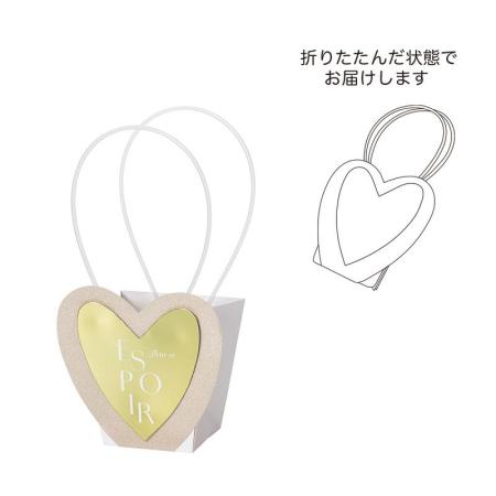 GREENHOUSE/スパークルハートバッグ M ゴールド/5540-A-GD