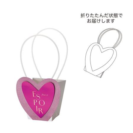 GREENHOUSE/スパークルハートバッグ M パッションピンク/5540-A-PP