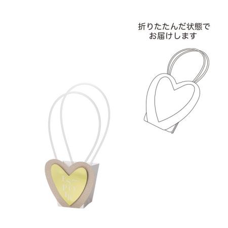 GREENHOUSE/スパークルハートバッグ S ゴールド/5540-B-GD