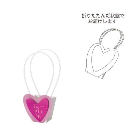 GREENHOUSE/スパークルハートバッグ S パッションピンク/5540-B-PP