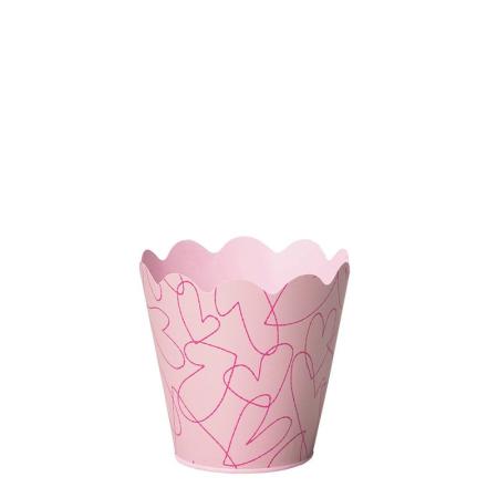 GREENHOUSE/ラインハートブリキシャーベットカラー ラウンドS ライトピンク/5530-C-LP