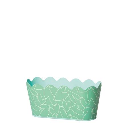 特価◎GREENHOUSE/ラインハートブリキシャーベットカラー オーバル ミント/5531-MT