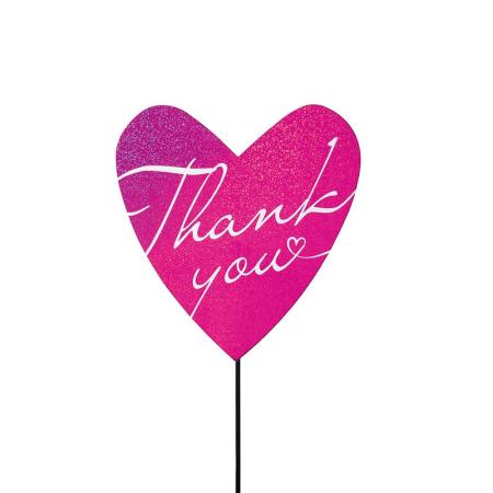 特価◎GREENHOUSE/ペーパーピック ラメピンクThank You/5621