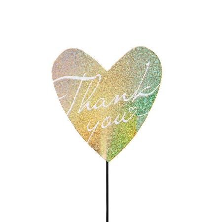 特価◎GREENHOUSE/ペーパーピック ラメゴールドThank You/5622