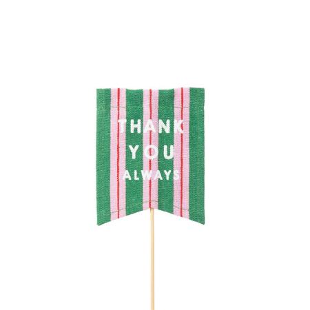 特価◎GREENHOUSE/マルシェフラッグピック グリーン/5543-GR