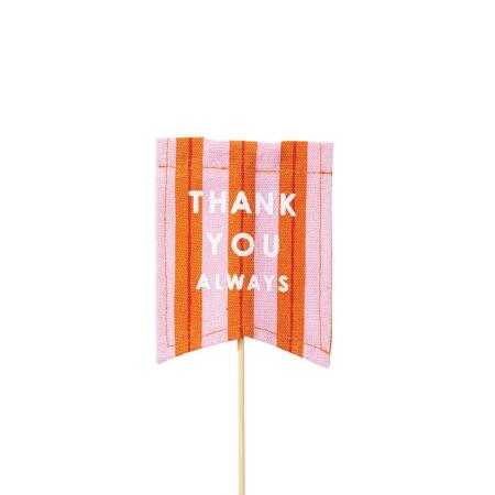 特価◎GREENHOUSE/マルシェフラッグピック ピンク/5543-PK