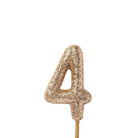 特価◎GREENHOUSE/グリッターナンバーピック M 4/5545-B-4