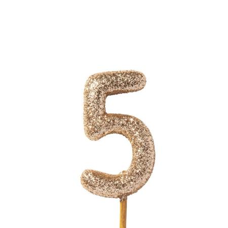 特価◎GREENHOUSE/グリッターナンバーピック M 5/5545-B-5