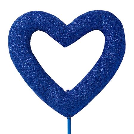 特価◎GREENHOUSE/グリッターハートピック L ネイビー/5544-A-NV