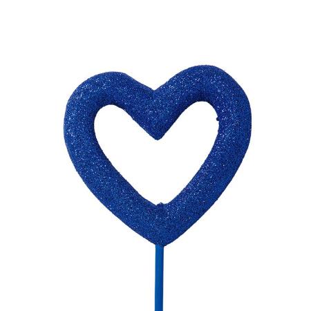 特価◎GREENHOUSE/グリッターハートピック M ネイビー/5544-B-NV