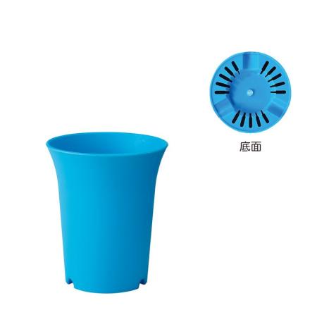 特価◎GREENHOUSE/ネオンカラープラポット M ブルー/5616-B-BL