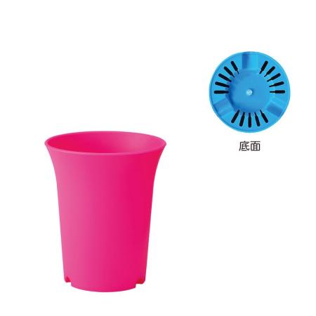 特価◎GREENHOUSE/ネオンカラープラポット M ピンク/5616-B-PK