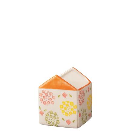 特価◎GREENHOUSE/チェリッシュハウスポットM オレンジ/5584-A-OR