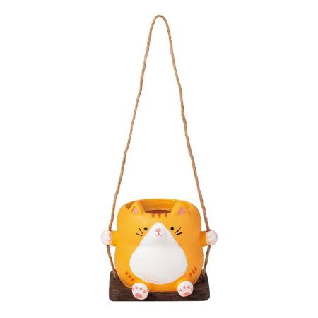 特価◎GREENHOUSE/アニマルブランコポット L ネコ/5632-A-CA