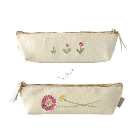 特価◎ito&/刺繍ペンケース ガーベラ/IT010-2