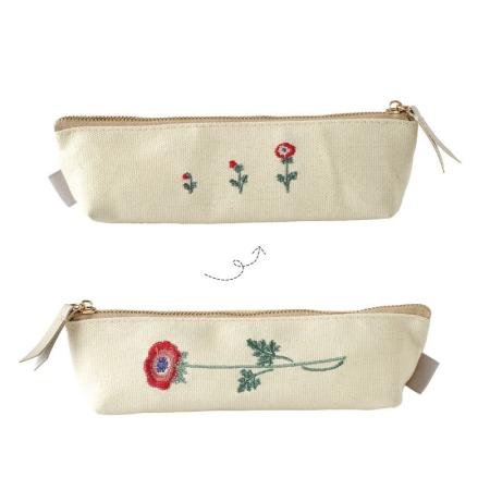 特価◎ito&/刺繍ペンケース アネモネ/IT010-1