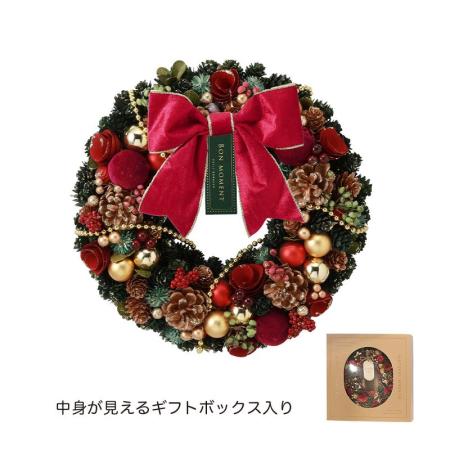 特価◎GREENHOUSE/CMナチュラルリースL クリスマスマーケット/CM1762-A
