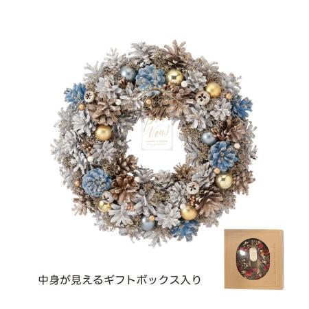 特価◎GREENHOUSE/CMナチュラルリースL アクアスパークル/CM1780-A