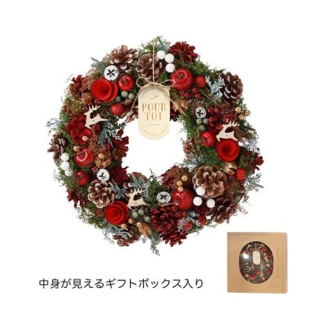 特価◎GREENHOUSE/CMナチュラルリースL クリスマスソング/CM1791-A