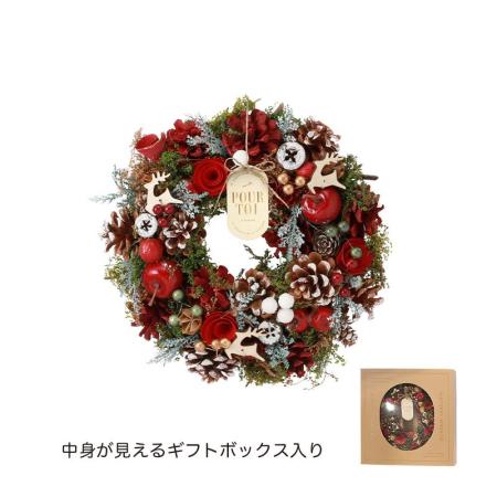 特価◎GREENHOUSE/CMナチュラルリースM クリスマスソング/CM1791-B