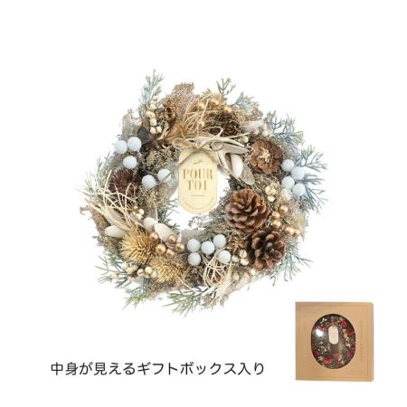 特価◎GREENHOUSE/CMナチュラルリースM ナチュラルリーフ/CM1797-B