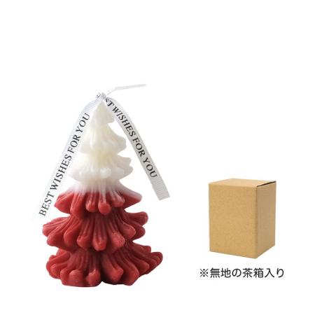 特価◎GREENHOUSE/CMキャンドル レトロツートンツリー レッド/CM1813-RD