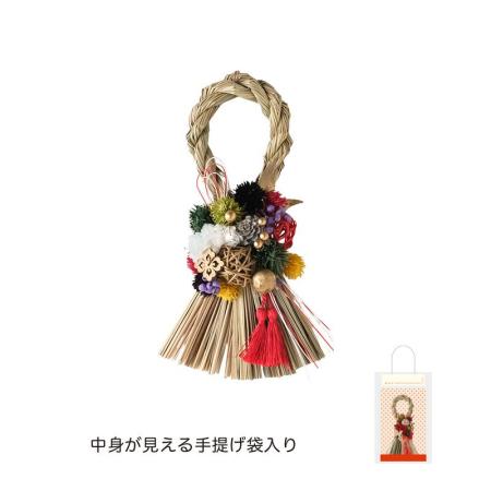 特価◎GREENHOUSE/NYしめ飾りアレンジ 五色の華やぎ/NY595