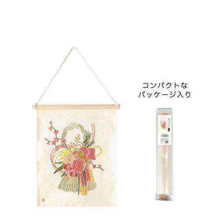 GREENHOUSE/NY刺繍タペストリー ワイド M しめ飾り/NY607-B