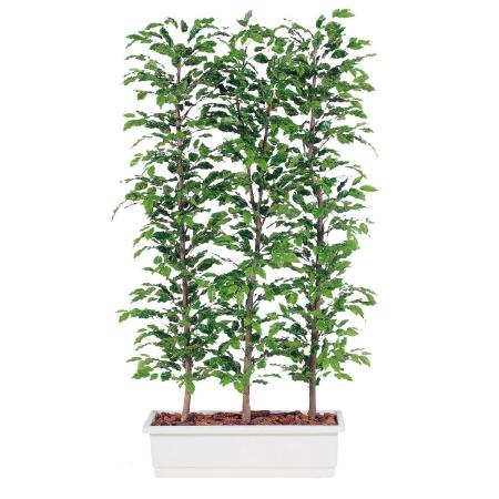 【直送】【人工観葉植物】東花/Stylish Green ベンジャミナスプラッシュパーテーション/96370 ※返品・キャンセル不可