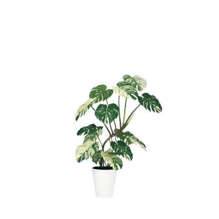 【直送】【人工観葉植物】東花/Stylish Green ワイルドモンステラ 斑入り/91849 ※返品・代引・キャンセル不可