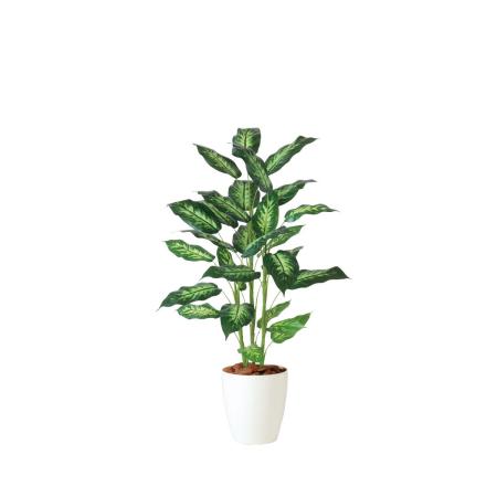 特価◎【直送】【人工観葉植物】東花/Stylish Green ディフェンバギア R/91840 ※返品・代引・キャンセル不可