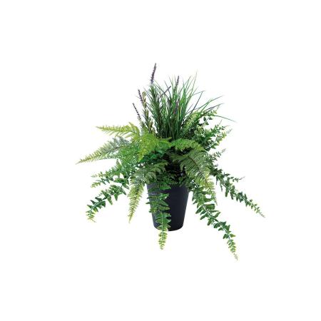特価◎【直送】【人工観葉植物】東花/Stylish Green セージMIXブッシュ/91653 ※返品・代引・キャンセル不可