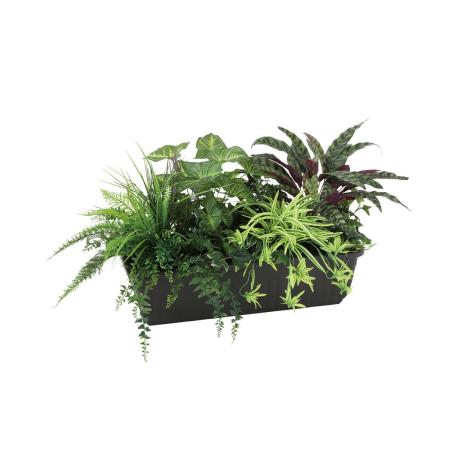 【人工観葉植物】東花/Stylish Green MIX プラントボックス/99529