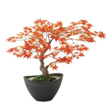 特価◎【直送】【人工観葉植物】東花/Stylish Green ヤマモミジ ボウル RED/99520 ※返品・代引・キャンセル不可