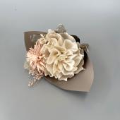 造花ブーケ　ハンドメイド ハンドメイドフラワー】ミニブーケ ピンク/F-3442 - 花材通販はなどん