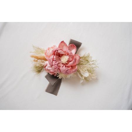 特価◎【ハンドメイドフラワー】OrangeDeco/ホリゾンタルスワッグ  PK/F-3454