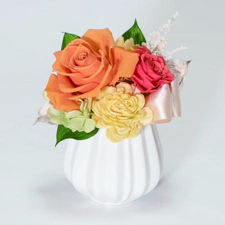 特価◎【プリザーブド】OrangeDeco/Linda  OR/KJ0F6094